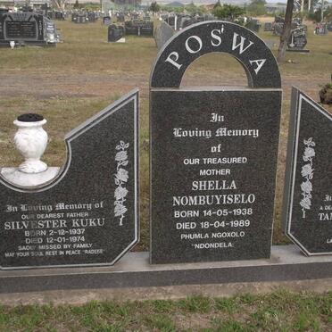 POSWA Silvester Kuku 1937-1974 &amp; Sheilla Nombuyiselo 1938-1989 :: POSWA Tando Marshall 1954-1988