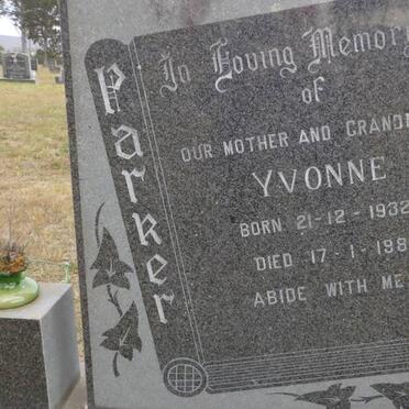 PARKER Yvonne 1932-1988