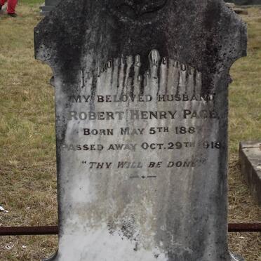 PAGE Robert Henry 1887-1918