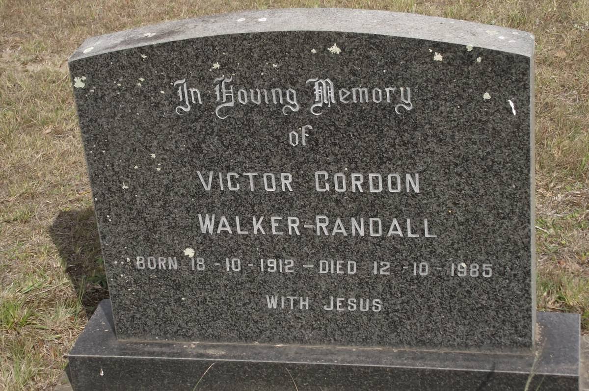 RANDALL Victor Gordon, Walker 1912-1985