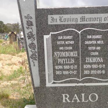 RALO Ntombomzi Phyllis 1968-1996 :: RALO Zikhona 1993-2012