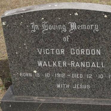 RANDALL Victor Gordon, Walker 1912-1985
