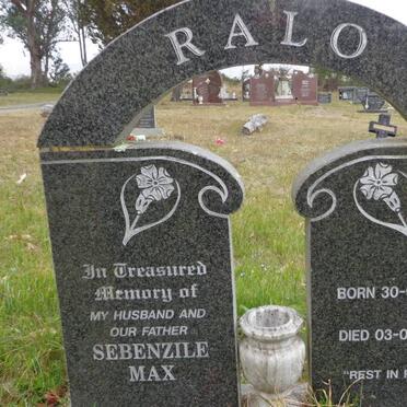 RALO Sebenzile Max 1948-2002