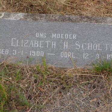 SCHOLTZ Elizabeth H. 1900-1970