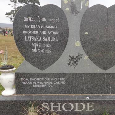 SHODE Latsaka Samuel 1955-2005