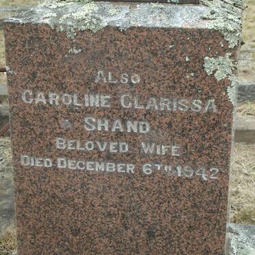 SHAND Andrew Barclay 1851-1929 &amp; Caroline Clasissa -1942 :: SHAND Marjorie Flemming -1928