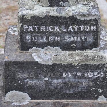 SMITH Patrick Layton, Bullen -1930