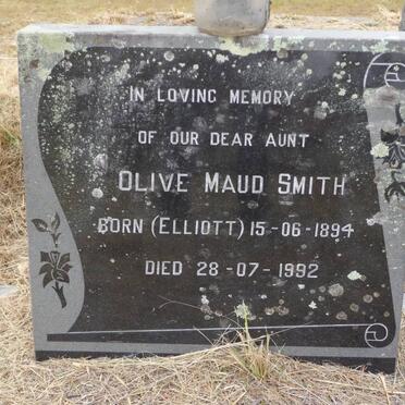 SMITH Olive Maud nee ELLIOTT 1894-1992
