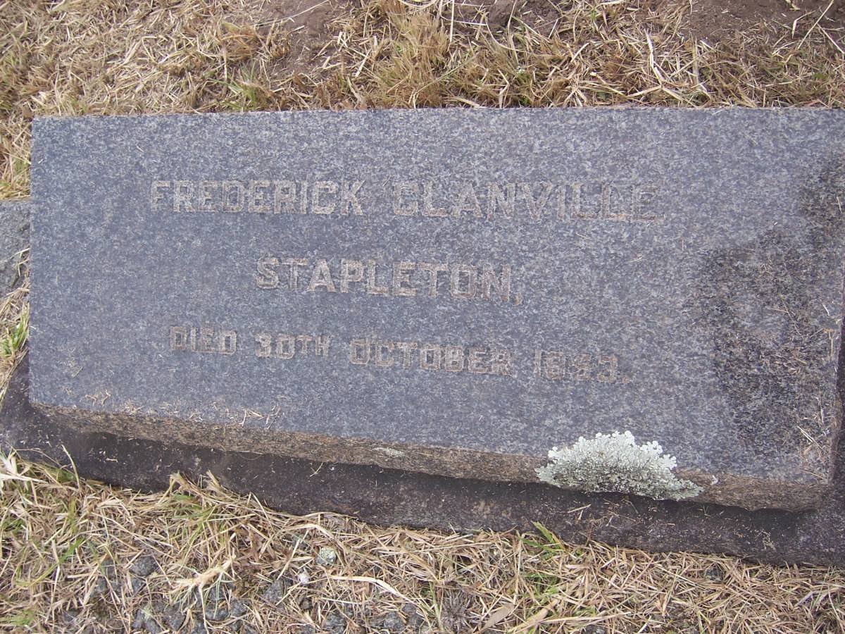 STAPLETON Frederick Glanville -1953