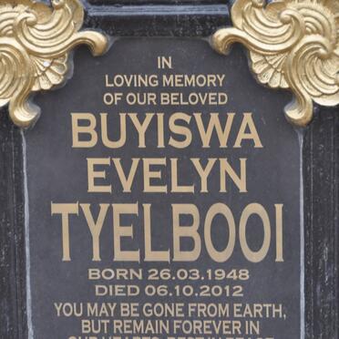 TYELBOOI Buyiswa Evelyn 1948-2012