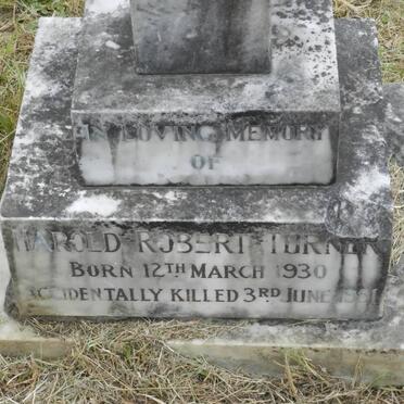 TURNER Harold Robert 1930-1951