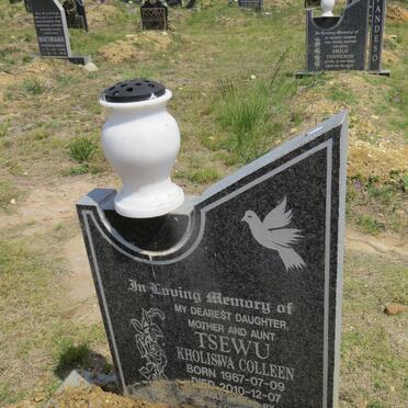 TSEWU Kholiswa Colleen 1967-2010