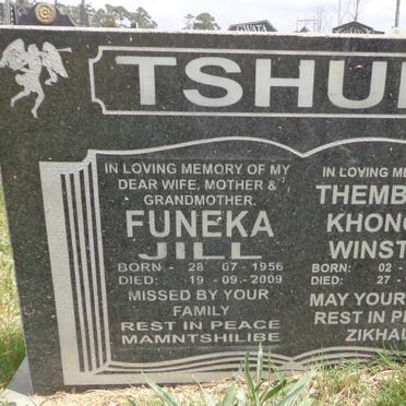 TSHUNI Thembisile Khonose Winston 1952-2010 &amp; Funeka Jill 1956-2009
