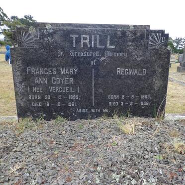 TRILL Reginald 1885-1948 &amp; Frances Mary Ann Goyer VERCUEIL 1893-1961
