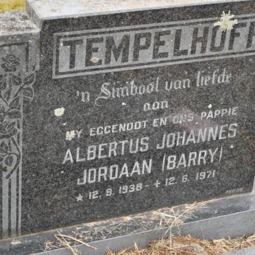 TEMPELHOFF Albertus Johannes Jordaan 1938-1971