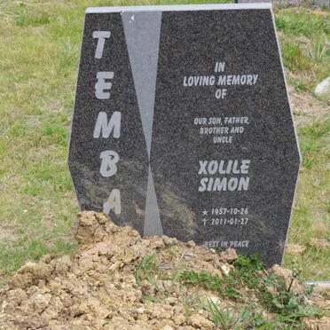 TEMBA Xolile Simon 1957-2011