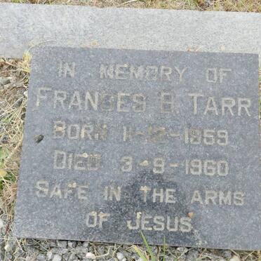 TARR Frances B. 1959-1960