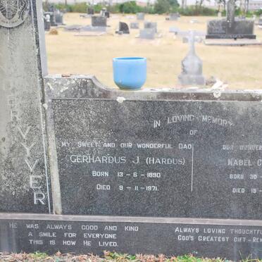 VYVER Gerhardus J., van der 1890-1971 &amp; Mabel Campbell 1886-1985