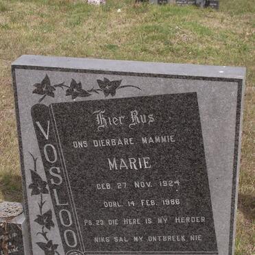 VOSLOO Marie 1924-1986