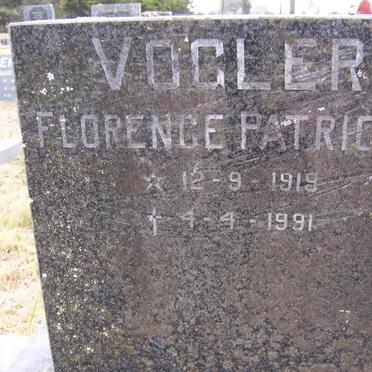 VOGLER Florence Patricia 1919-1991