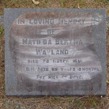 WAYLAND Matilda Bertha -1951