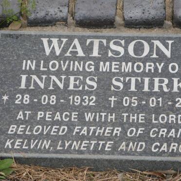 WATSON Innes Stirk 1932-2010
