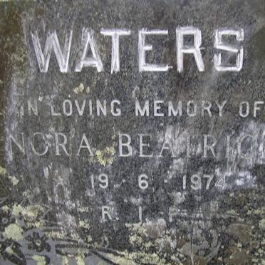 WATERS Nora Beatrice -1974
