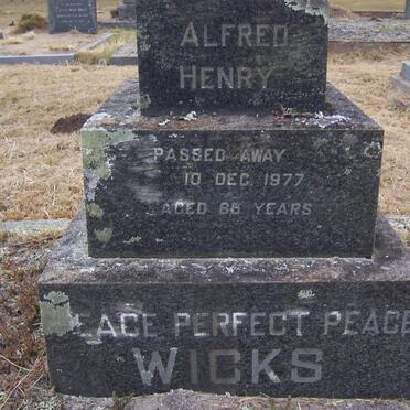 WICKS Alfred Henry -1977 