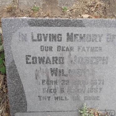 WILMOT Edward Joseph 1871-1957