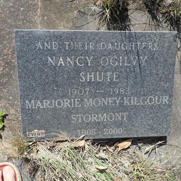 STORMONT Marjorie Money Kilgour 1905-2000 :: SHUTE Nancy Ogilvy 1907-1983