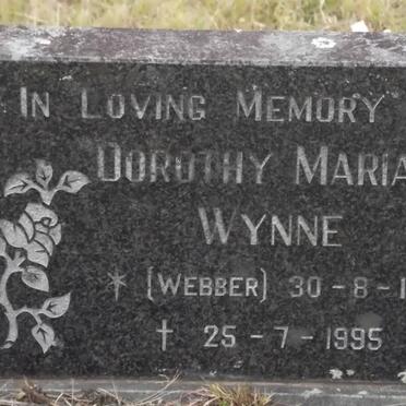 WYNNE Dorothy Marianne nee WEBBER 1908-1995