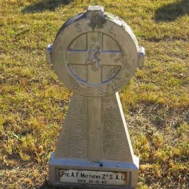MATTHEWS A.F. -1943