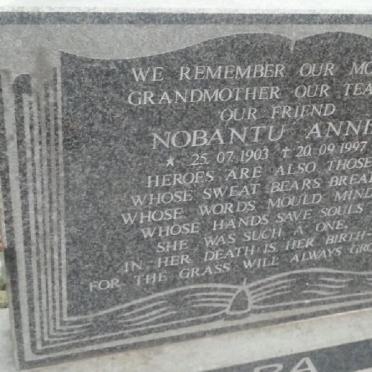 XABA Nobantu Annie 1903-1997
