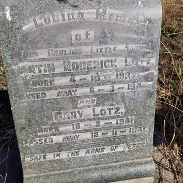 LOTZ Martin Roderick 1937-1944 :: LOTZ Gary 1941-1941