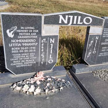 NJILO Churchill Dabula Zingisa 1944-2008 &amp; Nomfanekiso Letitia1946-2018
