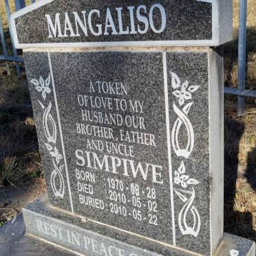 MANGALISO Simpiwe 1970-2010