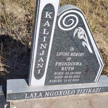 KALINJANI Phindiswa Ruth 1939-2020