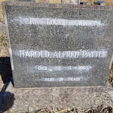 PATTLE Harold Alfred -1965