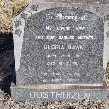 OOSTHUIZEN Gloria Dawn 1935-1970