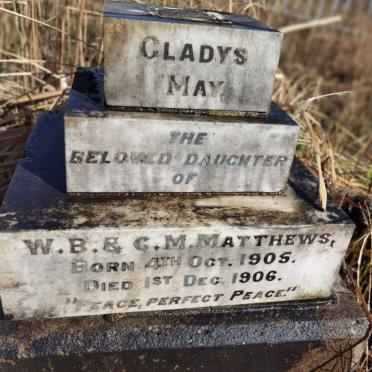 MATTHEWS Gladys May 1905-1906