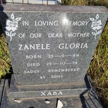 XABA Zanele Gloria 1944-1974