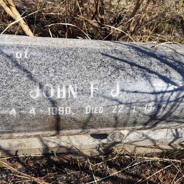 ? John F.J. 1890-1947 &amp; Maria S. 1894-1961