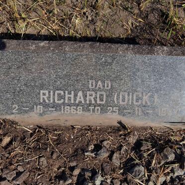 MORIARITY Richard 1868-1937 &amp; Ruth 1871-1932