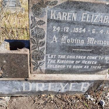 DREYER Karen Elizabeth 1954-1964