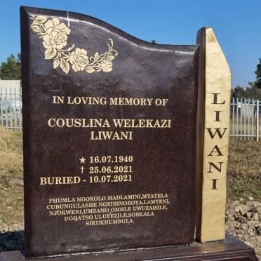 LIWANI Couslina Welekazi 1940-2021