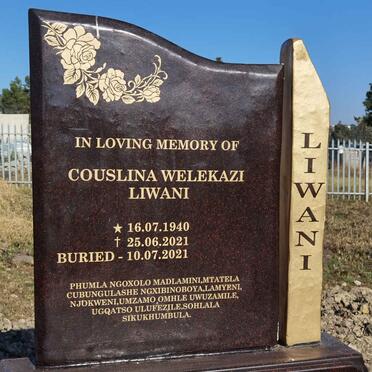LIWANI Couslina Welekazi 1940-2021