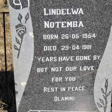 MANTYI Lindelwa Notemba 1954-1981