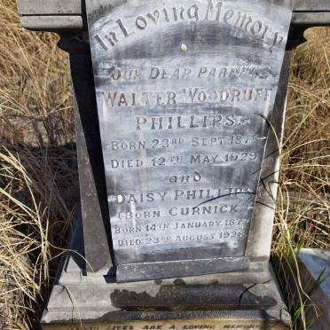 PHILLIPS Walter Woodruff 1875-1929 &amp; Daisy CURNICK 1877-1928