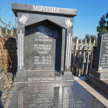 MDYESHA Bomkazi Cynthia 1943-2020
