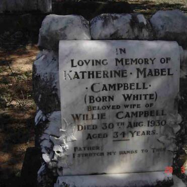 CAMPBELL Katherine Mabel nee WHITE -1930